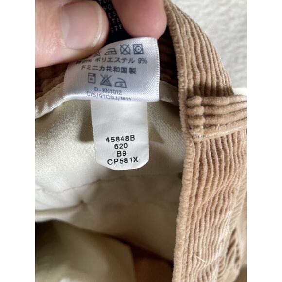 NEW Vintage Lands End Corduroy Pants Womens 30x33 12P Petite Brown High Rise NWT - Picture 10 of 16